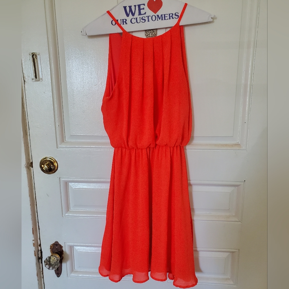 BRIGHT coral sundress